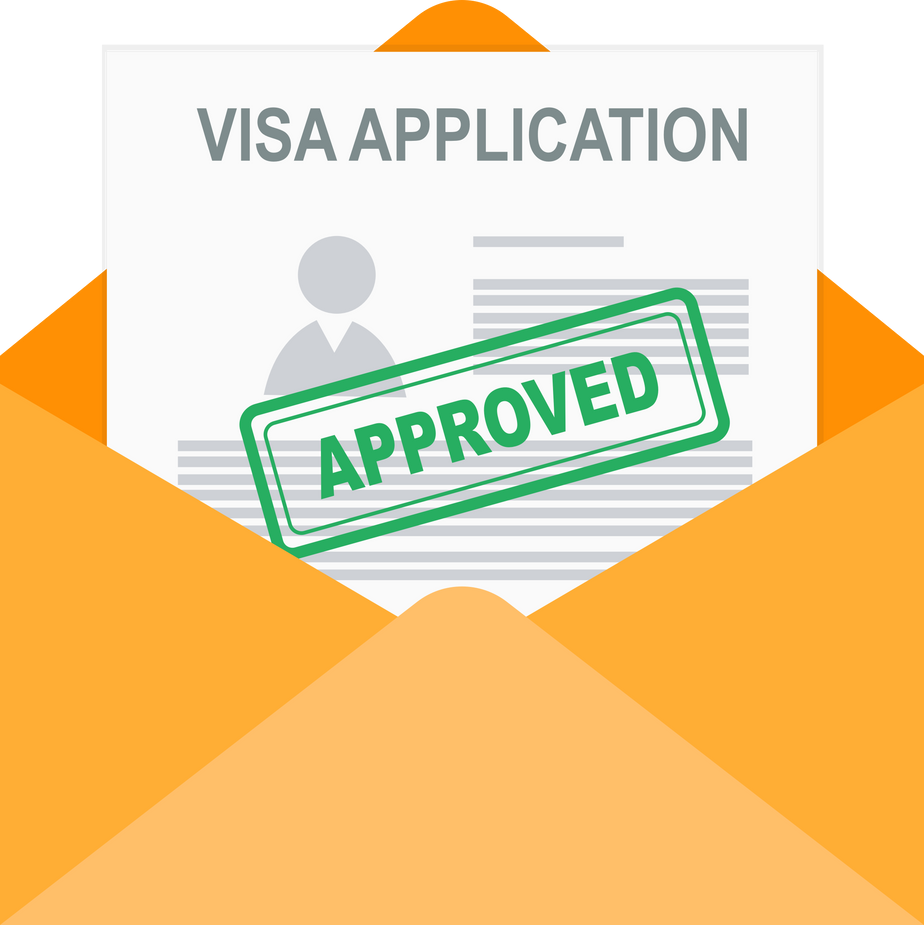 Approved Visa Application Flat Icon